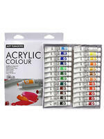 Без бренда «Коробка 24 шт.: Акриловые краски «Две картинки» 24 шт. по 12 мл, проф. пигмент» в Волгограде в интернет-магазине Без бренда «Коробка 24 шт.: Акриловые краски «Две картинки» 24 шт. по 12 мл, проф. пигмент» в Волгограде