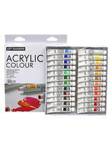 Без бренда «Коробка 24 шт.: Акриловые краски «Две картинки» 24 шт. по 12 мл, проф. пигмент» в Волгограде