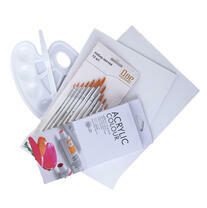 Без бренда «Набор подарочный «Две картинки»: краски акрил 12x12 мл, 2 холста 22x30 на мдф, 10 кистей, мастихин, палитра. Уценка (без упаковки)» в Волгограде в интернет-магазине  Без бренда «Набор подарочный «Две картинки»: краски акрил 12x12 мл, 2 холста 22x30 на мдф, 10 кистей, мастихин, палитра. Уценка (без упаковки)» в Волгограде