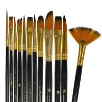 Без бренда «Кисти для рисования набор (12 шт)» в Волгограде в интернет-магазине Без бренда «Кисти для рисования набор (12 шт)» в Волгограде