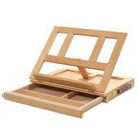 Без бренда «Коробка 10 шт.: Мольберт Две картинки этюдный ящик, настольный, хлопушка 30 см» в Волгограде