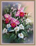 Букет из ирисов и калл