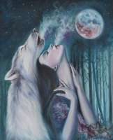 Без бренда «Девушка и волк в полнолуние» в Волгограде в интернет-магазине Без бренда «Девушка и волк в полнолуние» в Волгограде