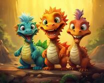 Без бренда «Милые и веселые дракончики» в Волгограде