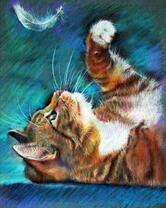 Без бренда «Котенок играет пером» в Волгограде в интернет-магазине  Без бренда «Котенок играет пером» в Волгограде