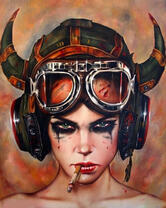 Без бренда «Девушка в шлеме с сигаретой» в Волгограде