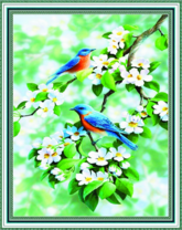 Без бренда «Две птички на цветущей яблоне» в Волгограде в интернет-магазине  Без бренда «Две птички на цветущей яблоне» в Волгограде