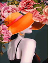 Без бренда «Дама в яркой шляпе и розы» в Волгограде в интернет-магазине  Без бренда «Дама в яркой шляпе и розы» в Волгограде