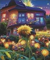 Без бренда «Сказочный домик и поле подсолнухов» в Волгограде в интернет-магазине  Без бренда «Сказочный домик и поле подсолнухов» в Волгограде