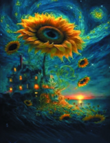 Без бренда «Фэнтези сюжет с подсолнухом» в Волгограде в интернет-магазине  Без бренда «Фэнтези сюжет с подсолнухом» в Волгограде