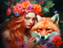 Без бренда «Рыжая девушка и рыжая лисица» в Волгограде в интернет-магазине  Без бренда «Рыжая девушка и рыжая лисица» в Волгограде