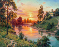 Без бренда «Вид на реку на закате» в Волгограде