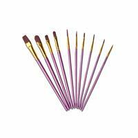 Без бренда «Кисти для рисования набор (10 шт) сиреневые» в Волгограде