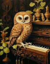 Сова на пианино