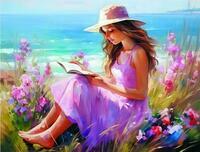 Без бренда «Девочка читает на берегу» в Волгограде в интернет-магазине  Без бренда «Девочка читает на берегу» в Волгограде